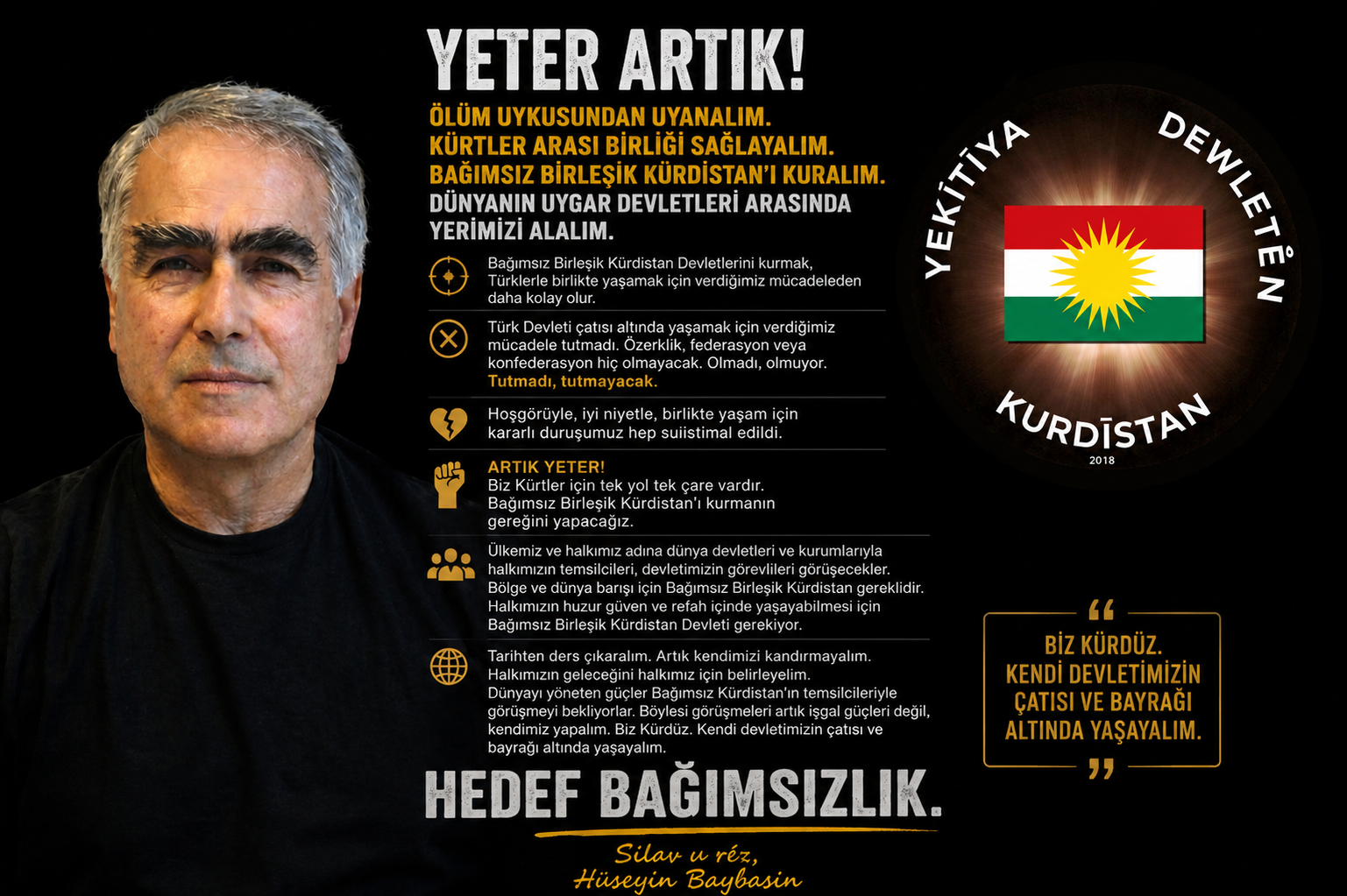 Yeter Artık! Bağımsız Kurdistan’ı Kuralım