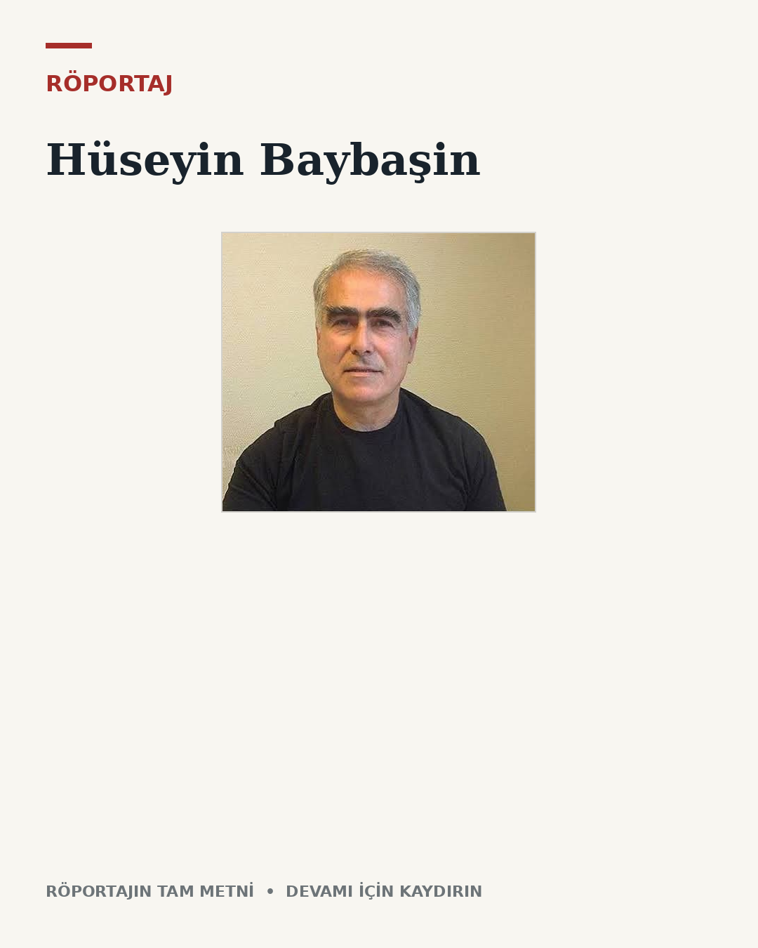 Röportaj: Hüseyin Baybaşin Dosyasında Şantaj ve Delil iddaları